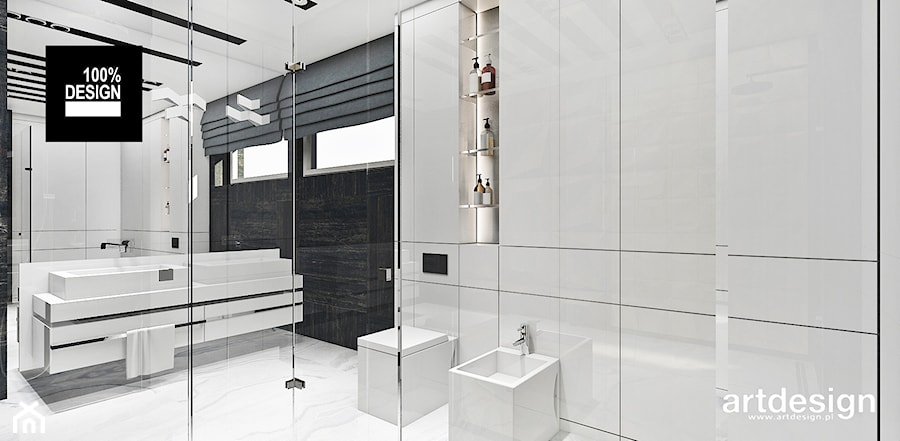 jasna łazienka - zdjęcie od ARTDESIGN architektura wnętrz