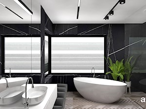 LIKE A DUCK TO WATER | II | Wnętrza domu - Duża z lustrem łazienka z oknem, styl nowoczesny - zdjęcie od ARTDESIGN architektura wnętrz