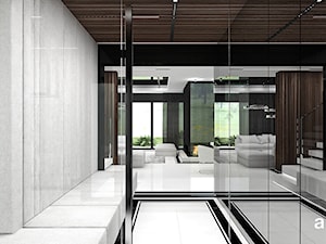 MAKE IT HAPPEN | I | Wnętrza domu - Duży szary hol / przedpokój, styl minimalistyczny - zdjęcie od ARTDESIGN architektura wnętrz
