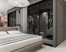 Aranżacja sypialni gościnnej z łazienką - zdjęcie od ARTDESIGN architektura wnętrz - Homebook