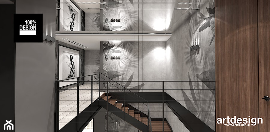 aranżacja klatki schodowej - zdjęcie od ARTDESIGN architektura wnętrz