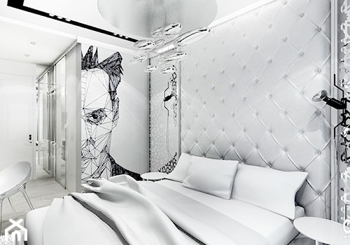 biała sypialnia - wnętrza - zdjęcie od ARTDESIGN architektura wnętrz