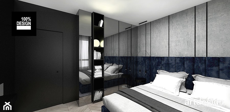 aranżacja sypialni z charakterem - zdjęcie od ARTDESIGN architektura wnętrz