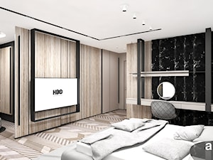 sypialnia z garderobą - zdjęcie od ARTDESIGN architektura wnętrz