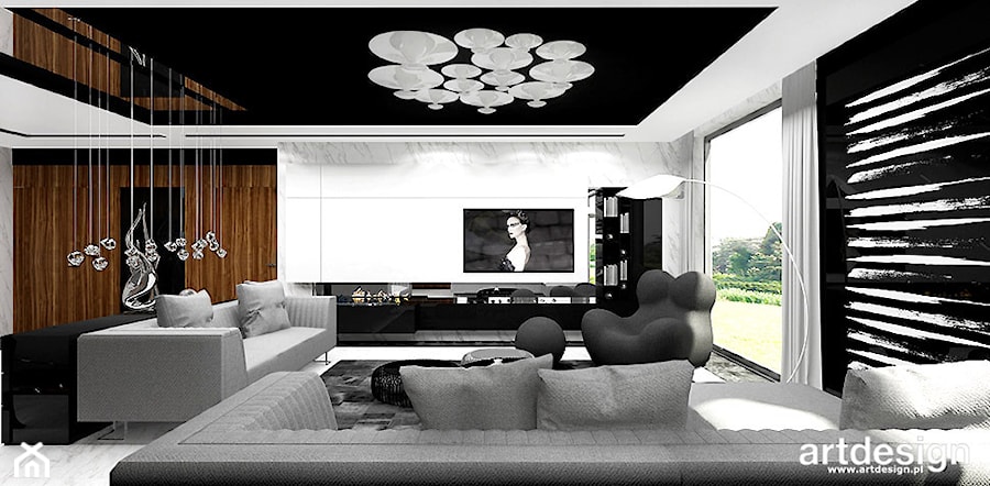 HERITAGE AND CREATIVITY | Wnętrze domu - Salon, styl nowoczesny - zdjęcie od ARTDESIGN architektura wnętrz