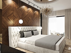 nowoczesna sypialnia z nutą klasyki - zdjęcie od ARTDESIGN architektura wnętrz