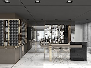 GOLDFINGER | Wnętrza apartamentu - Salon, styl nowoczesny - zdjęcie od ARTDESIGN architektura wnętrz