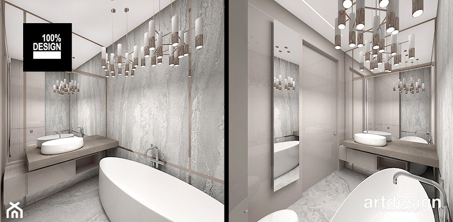 subtelna elegancja w łazience - zdjęcie od ARTDESIGN architektura wnętrz