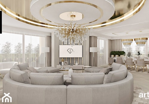 Salon w luksusowym domu - zdjęcie od ARTDESIGN architektura wnętrz
