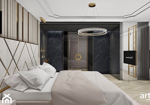 Luksusowa sypialnia - zdjęcie od ARTDESIGN architektura wnętrz