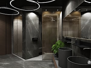 Łazienka w ciemnych kolorach - zdjęcie od ARTDESIGN architektura wnętrz