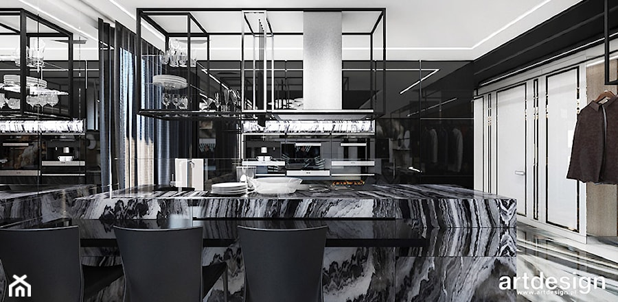 WELCOME TO THE JUNGLE | I | Wnętrza apartamentu - Kuchnia, styl nowoczesny - zdjęcie od ARTDESIGN architektura wnętrz
