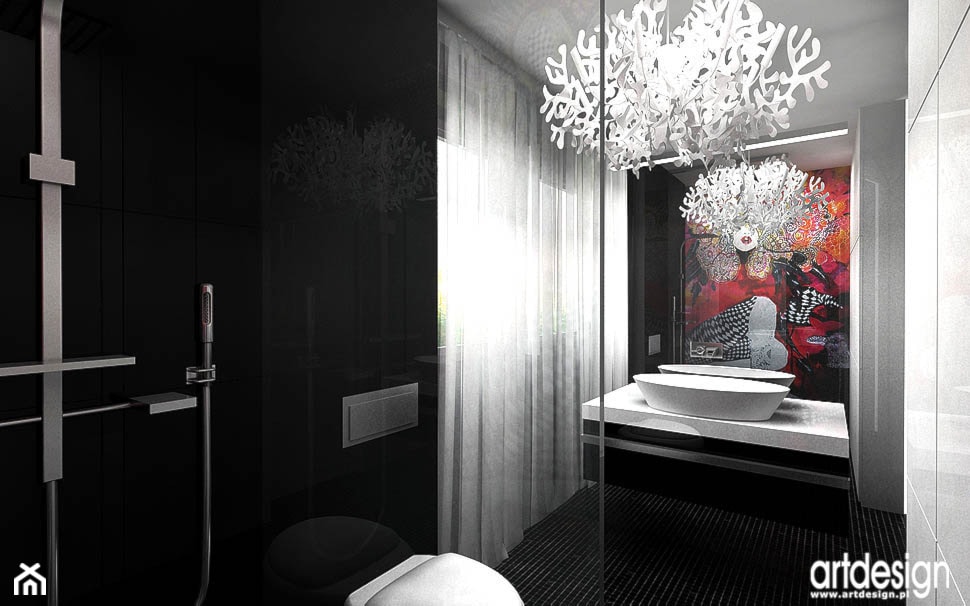 projekt nowoczesnej łazienki - zdjęcie od ARTDESIGN architektura wnętrz - Homebook
