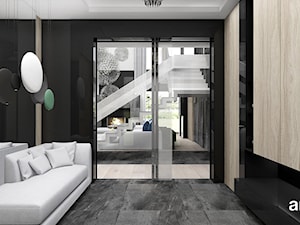 THE BRAINS OF THE OPERATION | I | Wnętrza domu - Średni czarny z marmurem na podłodze hol / przedpokój, styl nowoczesny - zdjęcie od ARTDESIGN architektura wnętrz