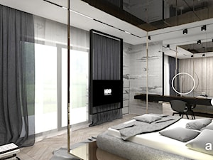 LIKE A DUCK TO WATER | II | Wnętrza domu - Średnia szara sypialnia, styl nowoczesny - zdjęcie od ARTDESIGN architektura wnętrz