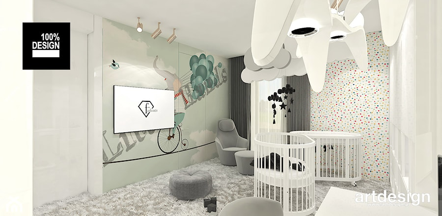 projekt pokoju niemowlęcego - zdjęcie od ARTDESIGN architektura wnętrz