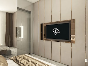 luksusowa sypialnia w beżach - zdjęcie od ARTDESIGN architektura wnętrz