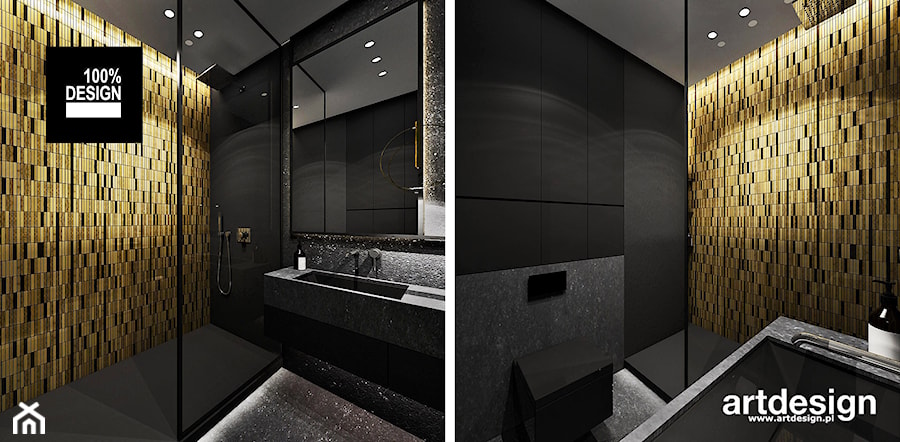 efektowna łazienka - zdjęcie od ARTDESIGN architektura wnętrz