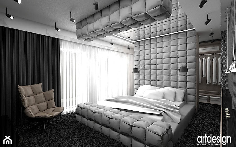 aranżacje wnetrz sypialni - zdjęcie od ARTDESIGN architektura wnętrz