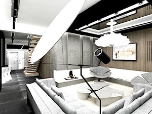 salon z kominkiem - pojekty - zdjęcie od ARTDESIGN architektura wnętrz