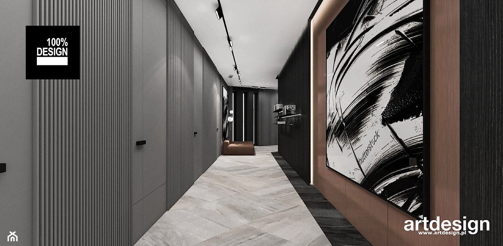 Aranżacja korytarza - zdjęcie od ARTDESIGN architektura wnętrz - Homebook