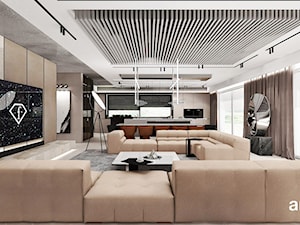 designerskie wnętrze domu - projekt salonu - zdjęcie od ARTDESIGN architektura wnętrz