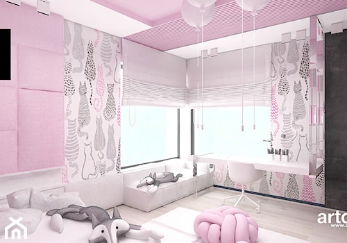 LITTLE BY LITTLE | II | Wnętrza domu - Średni różowy pokój dziecka dla dziecka dla nastolatka dla dziewczynki, styl nowoczesny - zdjęcie od ARTDESIGN architektura wnętrz