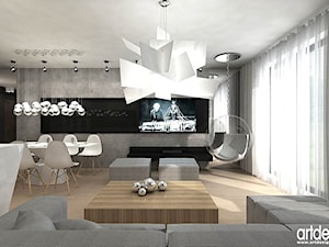 salon w mieszkaniu - przykładowe realizacje - zdjęcie od ARTDESIGN architektura wnętrz