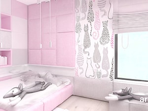 LITTLE BY LITTLE | II | Wnętrza domu - Średni biały różowy szary pokój dziecka dla dziecka dla dziewczynki, styl nowoczesny - zdjęcie od ARTDESIGN architektura wnętrz