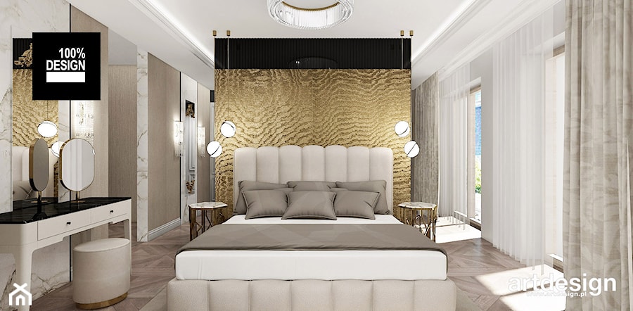 luksusowa sypialnia - zdjęcie od ARTDESIGN architektura wnętrz