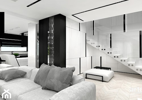 LITTLE BY LITTLE | I | Wnętrza domu - Duży biały hol / przedpokój, styl nowoczesny - zdjęcie od ARTDESIGN architektura wnętrz