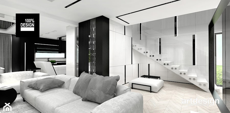 LITTLE BY LITTLE | I | Wnętrza domu - Duży biały hol / przedpokój, styl nowoczesny - zdjęcie od ARTDESIGN architektura wnętrz