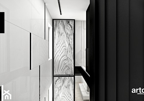 LITTLE BY LITTLE | II | Wnętrza domu - Średni biały czarny hol / przedpokój, styl nowoczesny - zdjęcie od ARTDESIGN architektura wnętrz