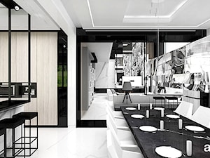 EASIER SAID THAN DONE | I | Wnętrza rezydencji - Średnia biała jadalnia jako osobne pomieszczenie, styl nowoczesny - zdjęcie od ARTDESIGN architektura wnętrz