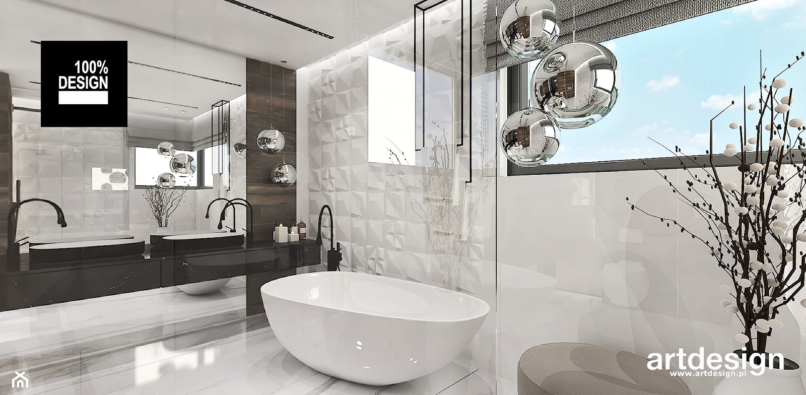 luksusowa łazienka - zdjęcie od ARTDESIGN architektura wnętrz - Homebook