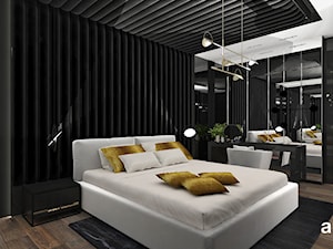 czarno-złota sypialnia - zdjęcie od ARTDESIGN architektura wnętrz