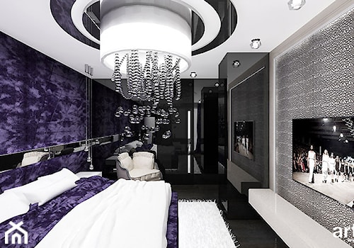 FEMME FATALE | II | Wnętrza apartamentu - Duża sypialnia, styl glamour - zdjęcie od ARTDESIGN architektura wnętrz