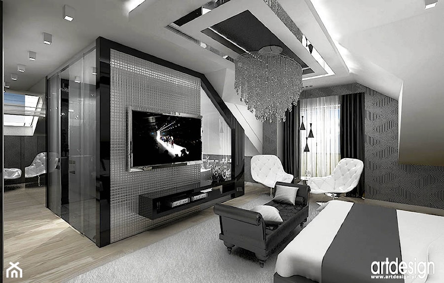 aranżacja luksusowej sypialni - zdjęcie od ARTDESIGN architektura wnętrz
