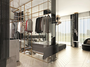 projekt sypialni z garderobą - zdjęcie od ARTDESIGN architektura wnętrz