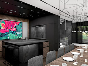 nowoczesne wnętrze jadalni i kuchni - zdjęcie od ARTDESIGN architektura wnętrz