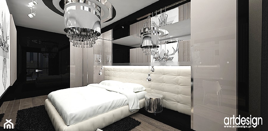luksusowe wnętrza sypialni - zdjęcie od ARTDESIGN architektura wnętrz