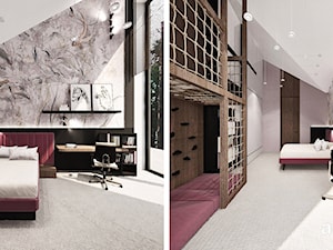 różowa aranżacja pokoju - zdjęcie od ARTDESIGN architektura wnętrz