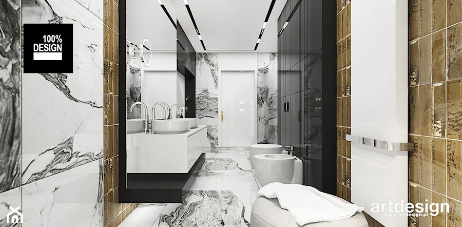 designerska łazienka - zdjęcie od ARTDESIGN architektura wnętrz