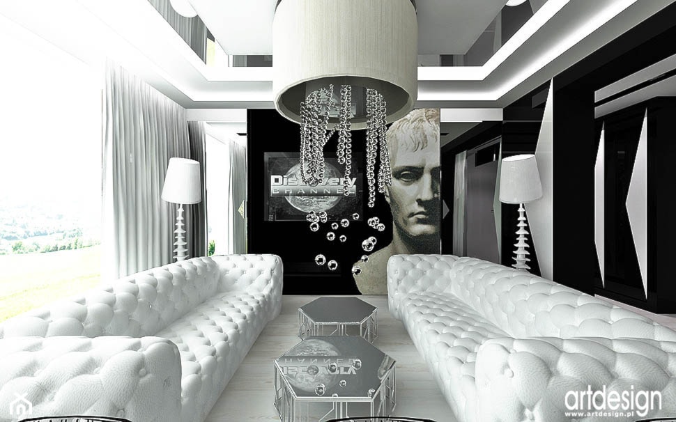 salon w nowoczesnym apartamencie - zdjęcie od ARTDESIGN architektura wnętrz - Homebook