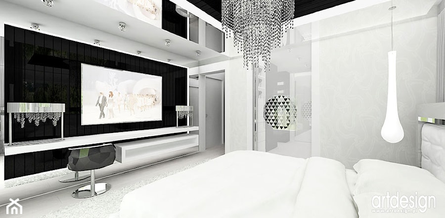 aranżacje sypialni - zdjęcie od ARTDESIGN architektura wnętrz