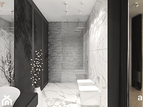 Aranżacje wnętrz - Łazienka: piękna łazienka przy sypialni - ARTDESIGN architektura wnętrz. Przeglądaj, dodawaj i zapisuj najlepsze zdjęcia, pomysły i inspiracje designerskie. W bazie mamy już prawie milion fotografii!