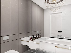 łazienka w bieli i beżach - zdjęcie od ARTDESIGN architektura wnętrz