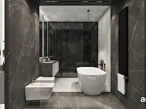 Łazienka w neutralnych kolorach - zdjęcie od ARTDESIGN architektura wnętrz