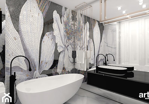 luksusowa łazienka z mozaiką - zdjęcie od ARTDESIGN architektura wnętrz