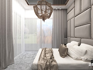 TAKE THE BULL BY THE HORNS | Wnętrza apartamentu - Średnia szara z biurkiem sypialnia, styl nowoczesny - zdjęcie od ARTDESIGN architektura wnętrz